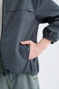 DeFacto Oversize Wide Fit Half Turtleneck Zippered Parachute Bomber Jacket Boy - Image 7