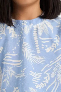 DeFacto Patterned Short Sleeve Blouse Girls' - Image 5
