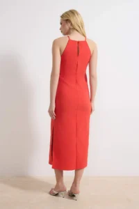 TRENDYOLMİLLA Rejection slit Midi Weaving Dress - Image 4