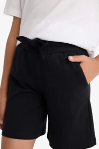 DeFacto Relax Fit Basic Straight Shorts with Elastic Waist Girl - Image 5