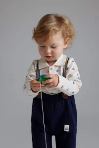 DeFacto Baby Boy Set of 2 Suspenders Trousers - Image 2