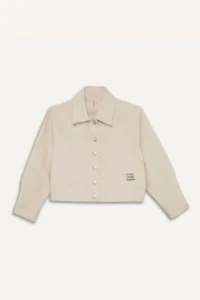 DeFacto Crop Cotton Long Sleeve Shirt Jacket Girl