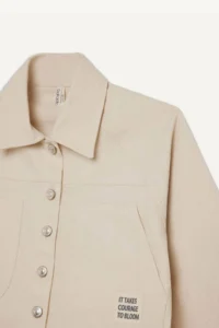 DeFacto Crop Cotton Long Sleeve Shirt Jacket Girl - Image 2
