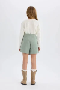 DeFacto Gabardine Shorts Skirt Girls' - Image 6