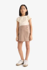 DeFacto Gabardine Shorts Skirt Girls'