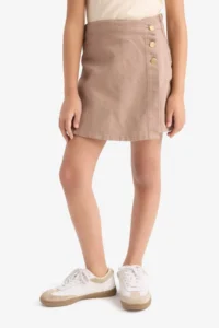 DeFacto Gabardine Shorts Skirt Girls' - Image 5