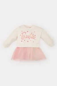 DeFacto Baby Girl Barbie Long Sleeve Tulle Dress