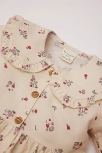 DeFacto Baby Girl Floral Long Sleeve Twill Dress - Image 2