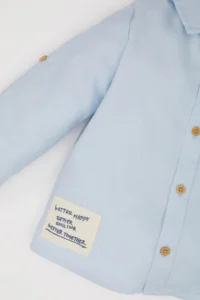 DeFacto Jacquard Long Sleeve Shirt Baby Size - Image 3