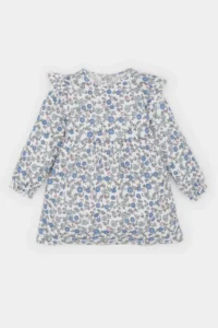 DeFacto Floral Long Sleeve Waffle Dress Baby Girl