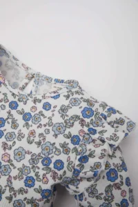 DeFacto Floral Long Sleeve Waffle Dress Baby Girl - Image 2