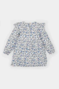 DeFacto Floral Long Sleeve Waffle Dress Baby Girl - Image 4