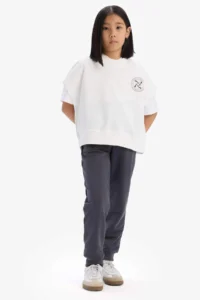DeFacto Girl's Elastic Waist Jogger Sweatpants - Image 3