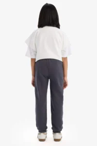 DeFacto Girl's Elastic Waist Jogger Sweatpants - Image 7