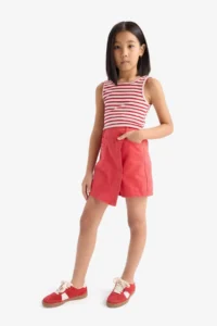 DeFacto Rejection Gabardine Shorts Skirt Girls'