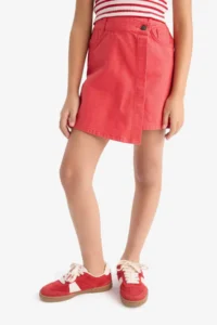 DeFacto Rejection Gabardine Shorts Skirt Girls' - Image 5