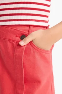 DeFacto Rejection Gabardine Shorts Skirt Girls' - Image 6