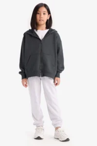 DeFacto Elastic Waist Printed Jogger Sweatpants Girls - Image 3