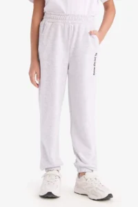 DeFacto Elastic Waist Printed Jogger Sweatpants Girls - Image 4
