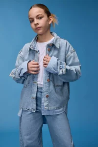 DeFacto Cotton denim Jacket Girls'
