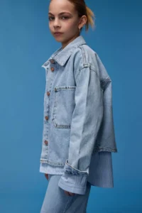 DeFacto Cotton denim Jacket Girls' - Image 3