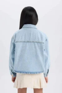 DeFacto Cotton denim Jacket Girls' - Image 8