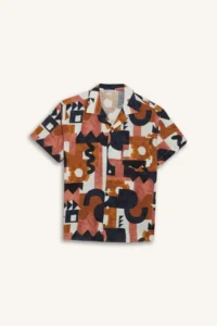 DeFacto Oversize Wide Fit Patterned Short Sleeve Shirt Boy - Image 8