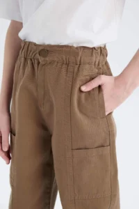 DeFacto Loose Fit Elastic Waist Twill Trousers Boy - Image 6