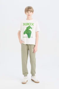 DeFacto Printed Sweatpants with Elastic Waist Boy