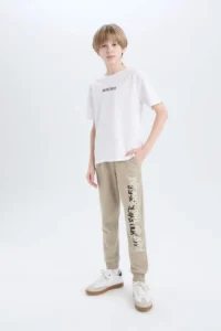 DeFacto Printed Sweatpants with Elastic Waist Boy