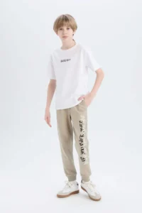 DeFacto Printed Sweatpants with Elastic Waist Boy - Image 3