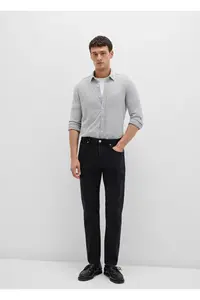 Mavi Gray Men's Shirt Fitted Plain Shirt -80018 LONG SLEEVE SHIRT - Image 2