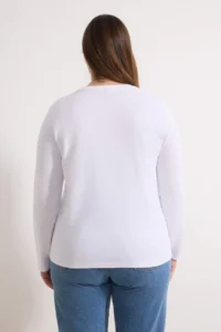 Trendyol Curve Black-White-Brown 3 Sets Paket Normal Pattern Basic Crew Neck Knitting T-Shirt - Image 3