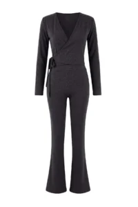 TRENDYOLMİLLA Anthracite Melanj  Knitting Bottom - Top Set - Image 5