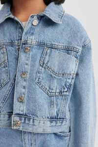 DeFacto Girls' Cotton denim Jacket - Image 8
