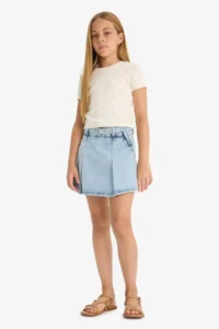 DeFacto Cotton Jeans Shorts Skirt Girls' - Image 2