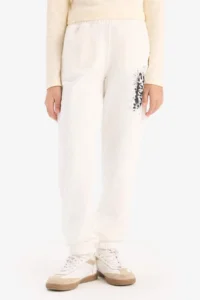 DeFacto Elastic Waist Printed Jogger Sweatpants Girls - Image 4