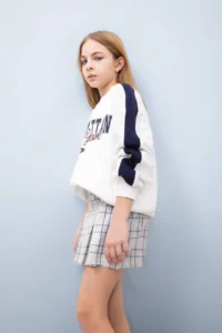 DeFacto Checkered Pleated Skirt Girls' - Image 4