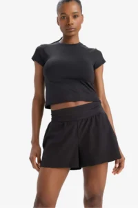 DeFacto Elastic Waist Weaving Shorts - Image 3