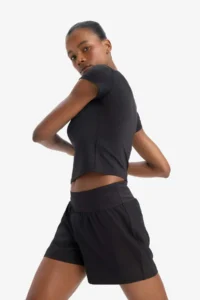 DeFacto Elastic Waist Weaving Shorts - Image 4
