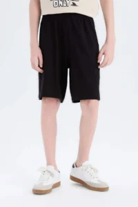 DeFacto 100% Cotton Regular Fit Printed Elastic Waist Pajama Set for Boy - Image 8