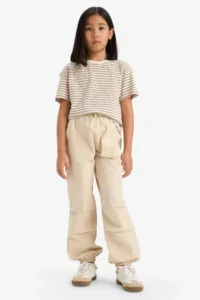 DeFacto Parachute Jogger Hem Pants Girls' - Image 2