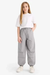 DeFacto Parachute Jogger Hem Pants Girls' - Image 2