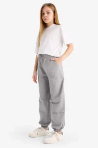 DeFacto Parachute Jogger Hem Pants Girls' - Image 3