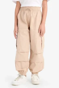 DeFacto Parachute Cargo Pocket Jogger Trousers Girls - Image 4