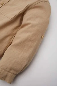 DeFacto Baby Boy Flamed Poplin Long Sleeve Basic Plain Shirt - Image 3
