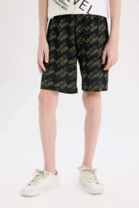 DeFacto 100% Cotton Xbox Printed Elastic Waist Pajama Set for Boy - Image 6