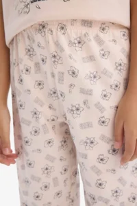 DeFacto 100% Cotton Anime Printed Pajama Set Girls - Image 6