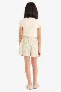 DeFacto Floral Patterned Viscose Shorts Girls' - Image 6