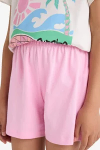 DeFacto 100% Cotton Printed Pajama Set Girls - Image 5